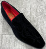 Exclusive Formal Dress Shoe Black Paisley 7017