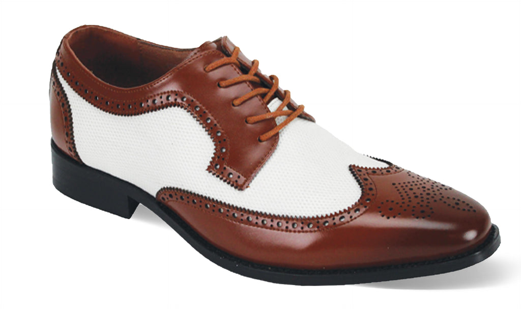 Giorgio Venturi 6881 Cognac/White Leather Shoes