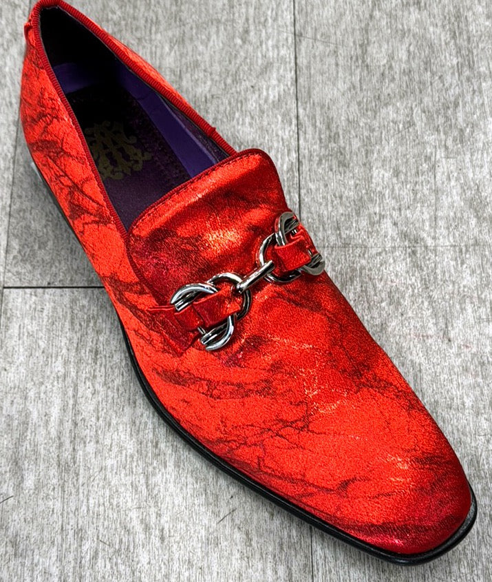 Exclusive Formal Dress Shoe Red SUTTON Unique Design Menswear