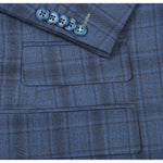 ENGLISH LAUNDRY Cadet Blue Check Suit 92-53-095EL