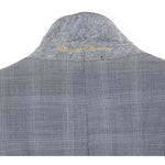 ENGLISH LAUNDRY Light Gray Window Pane Check Wool Suit EL72-62-092