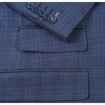 ENGLISH LAUNDRY Gray Blue Wool Suit EL82-66-415