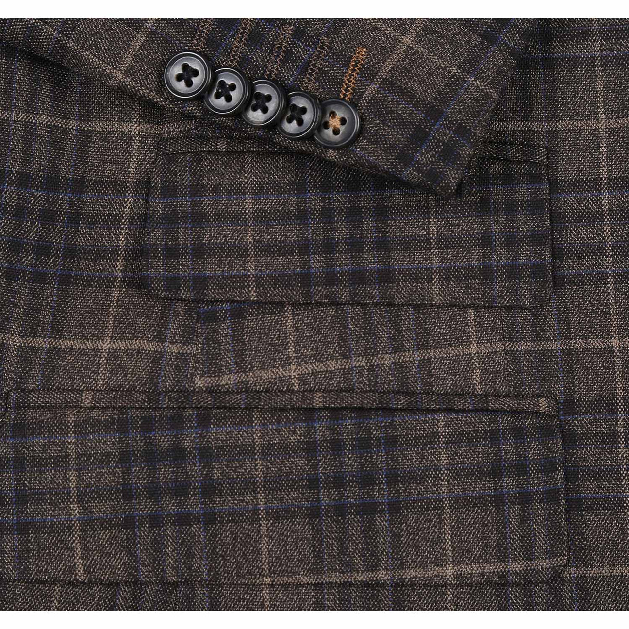 ENGLISH LAUNDRY 3-Piece Sand Brown Check Suit 92-58-092EL