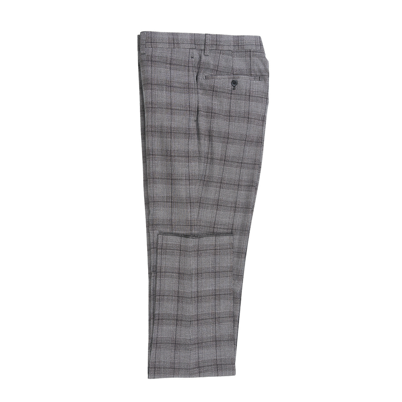 ENGLISH LAUNDRY Double-Breasted Black with White Check Suit 92-53-002EL