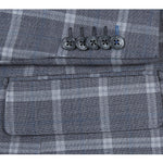 ENGLISH LAUNDRY Gray Plaid Notch Wool Suit EL72-60-092