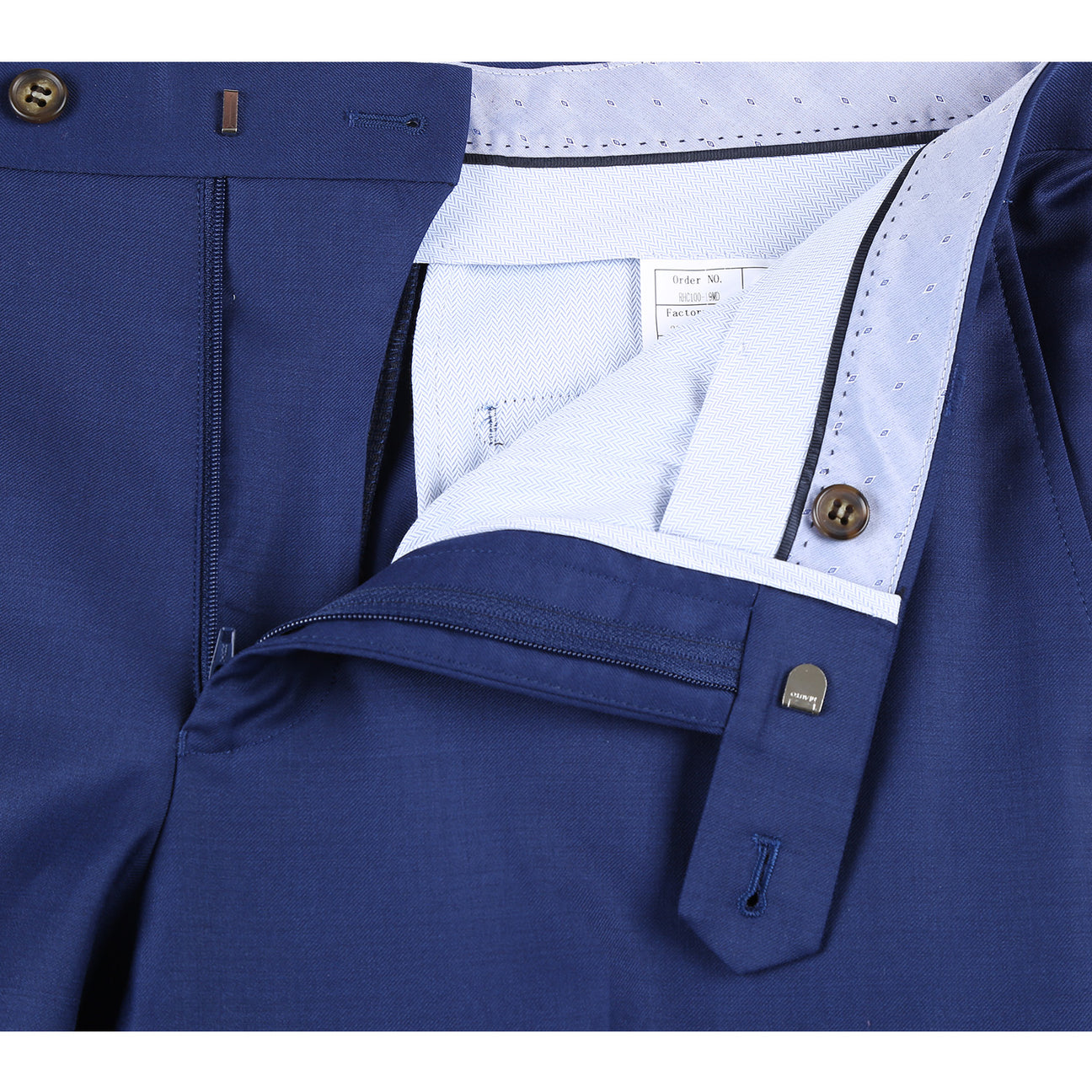 RIVELINO Classic Fit Blue Half-Canvas Suit RHC100-19