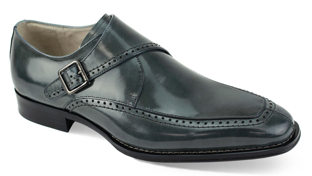Giovanni Amato Grey Leather Shoes