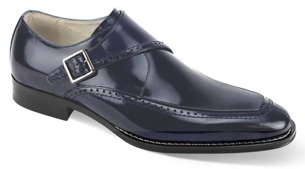 Giovanni Amato Navy Leather Shoes