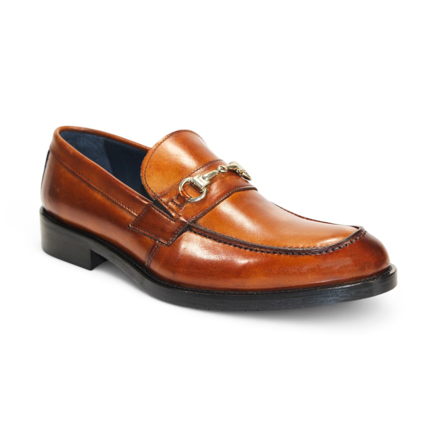 Firmani boasts a sophisticated selection with the Firmani Ben Cognac Shoes, crafted from fine leather and featuring a stylish metal buckle, available in classic dark blue, brown, and black.