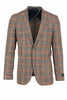 Canaletto Burnt Orange with Taupe Windowpane Veneto/THP Slim Fit Half Lined, Bamboo Jacket CU2025195