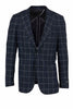 Canaletto Navy with White Windowpane Veneto/THP Slim Fit Half Lined, Bamboo Jacket CU20252514