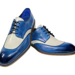 Emilio Franco "Cosimo" Ocean Blue/Bone Shoes