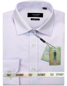 STATEMENT CLOTHING | ﻿COTTON PIN DOT DRESS SHIRT DS-101-LAVENDER