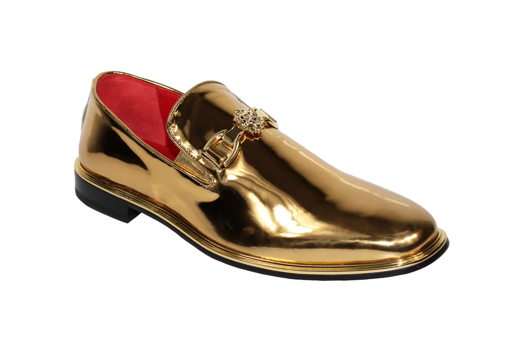 Emilio Franco Couture "EF363" Gold Shoes