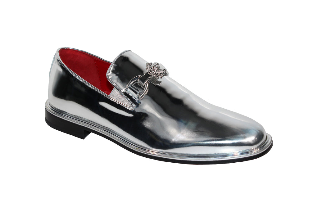Emilio Franco Couture "EF363" Silver Shoes