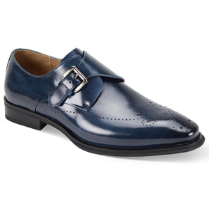 Giovanni Jeffery Blue Leather Shoes