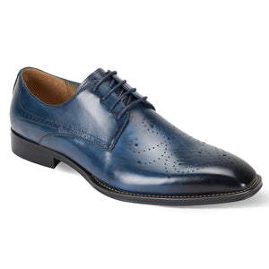 Giovanni Joel Blue Leather Shoes