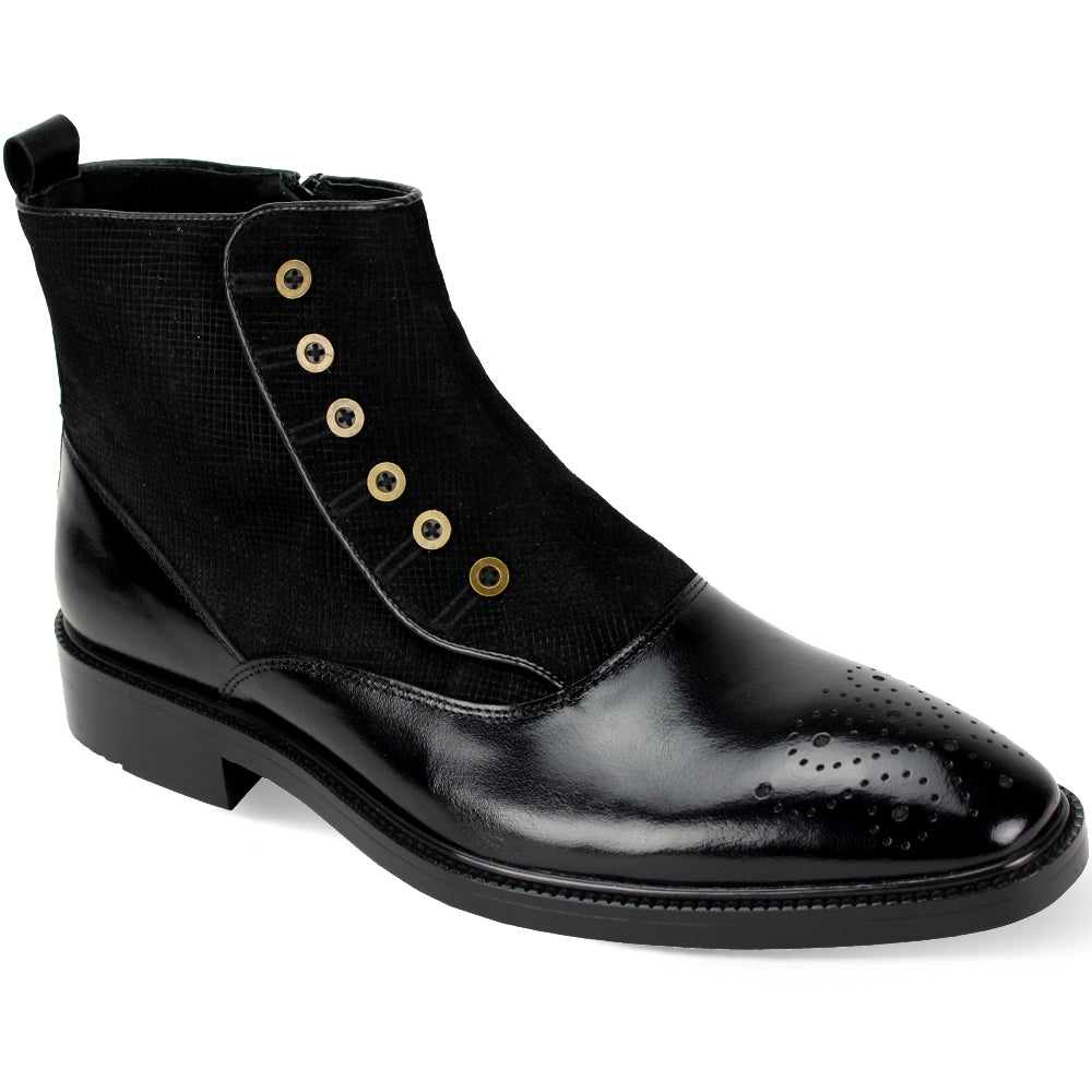 Giovanni Kendrick Black Leather Shoes