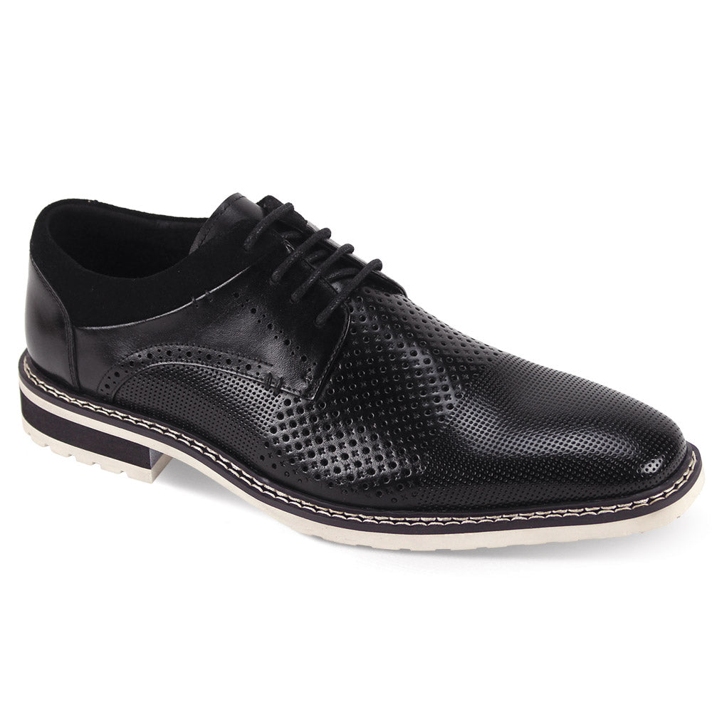 Giovanni Lambo Black Leather Shoes