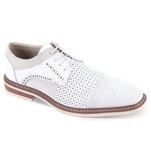 Giovanni Lambo White Leather Shoes