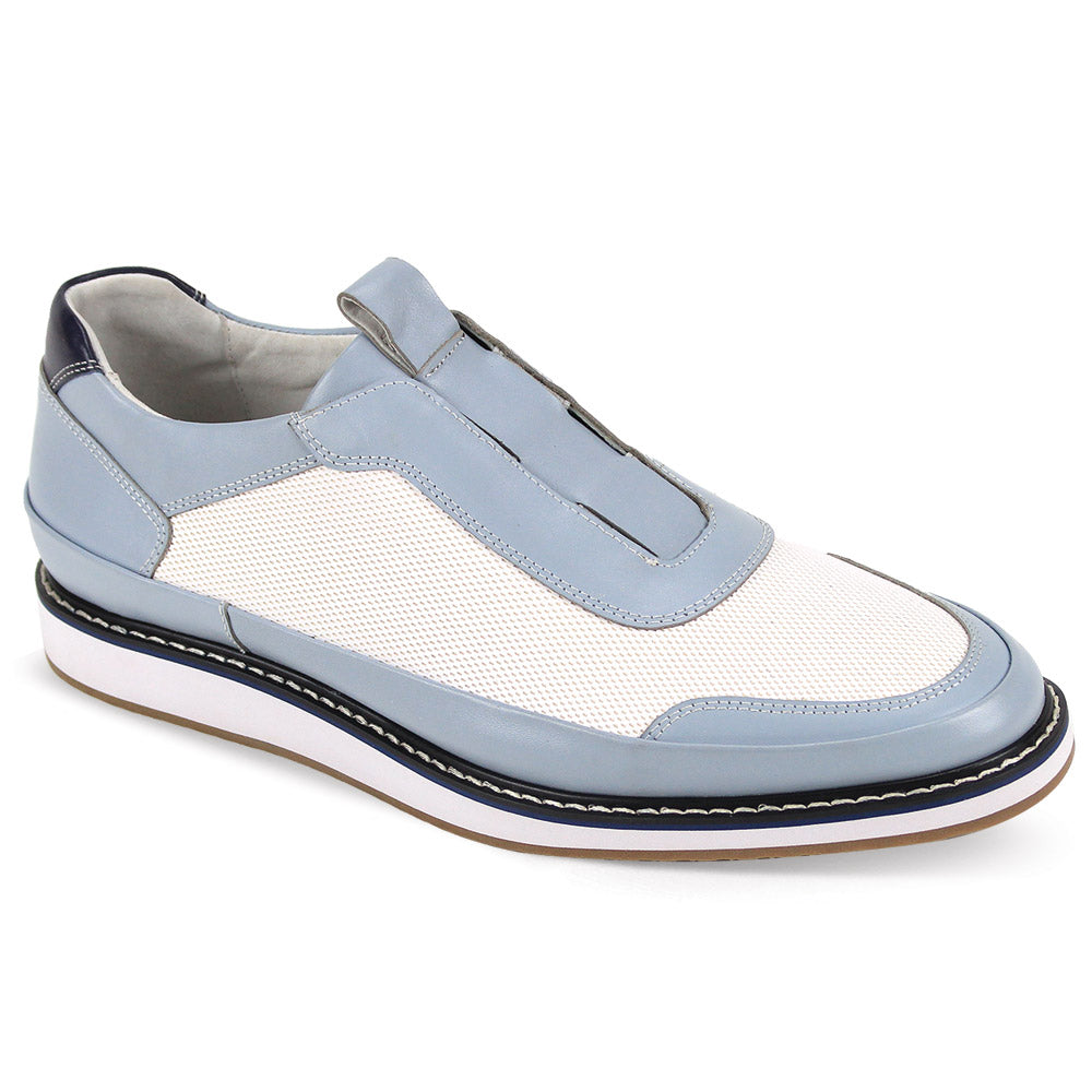 Giovanni Levi Blue/White Leather Shoes