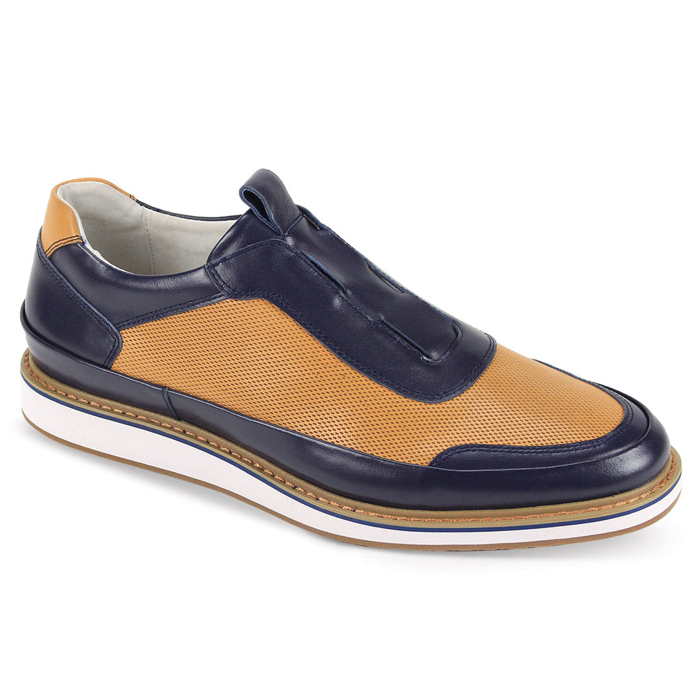 Giovanni Levi Navy/Tan Leather Shoes