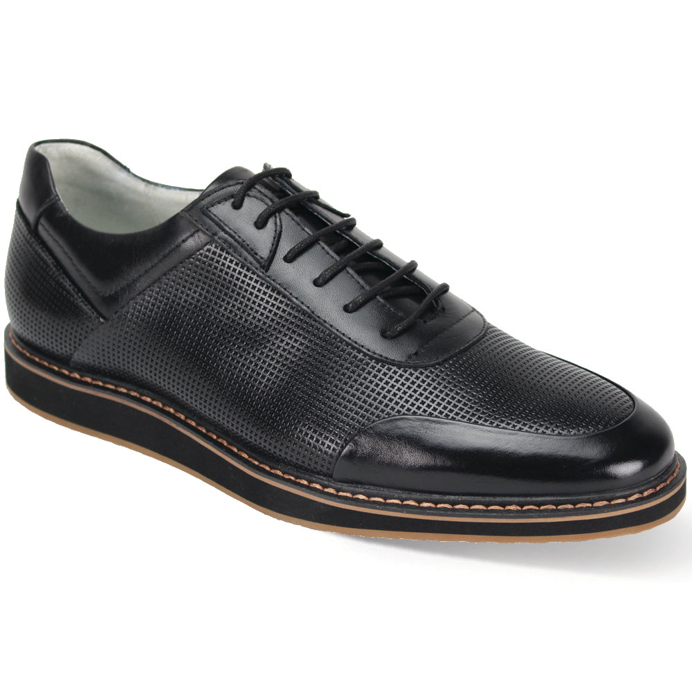 Giovanni Lorenzo Black Leather Shoes