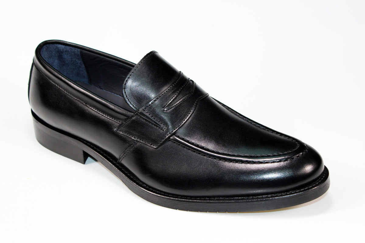 Firmani Mark Black Shoes – Unique Design Menswear