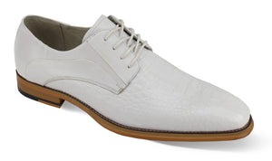 Giovanni Mason White Leather Shoes