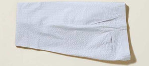 Inserch Wide Stripe Cotton Seersucker Pants P660144-02 White