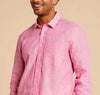 Inserch Premium Linen Yarn Dye Long Sleeve Shirt LS29116-00057 Summer Pink