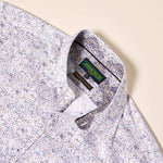 Inserch Splatter Print Short Sleeve Shirt SS009-101 Blue