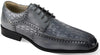 Giovanni Milford Grey Leather Shoes