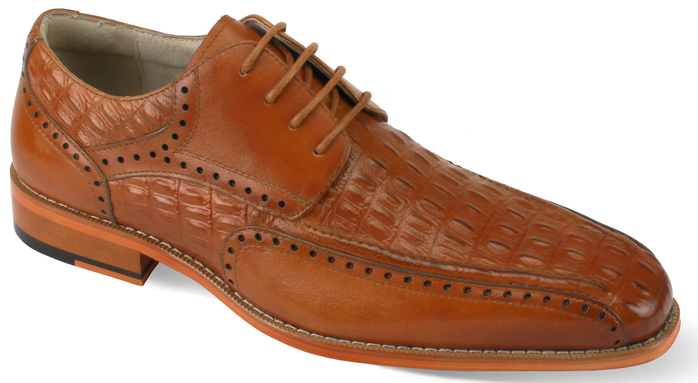 Giovanni Milford Tan Leather Shoes