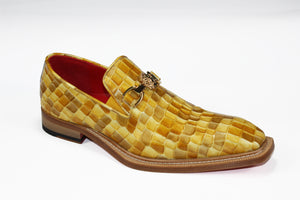 Emilio Franco Couture "Narciso" Yellow Combo Shoes