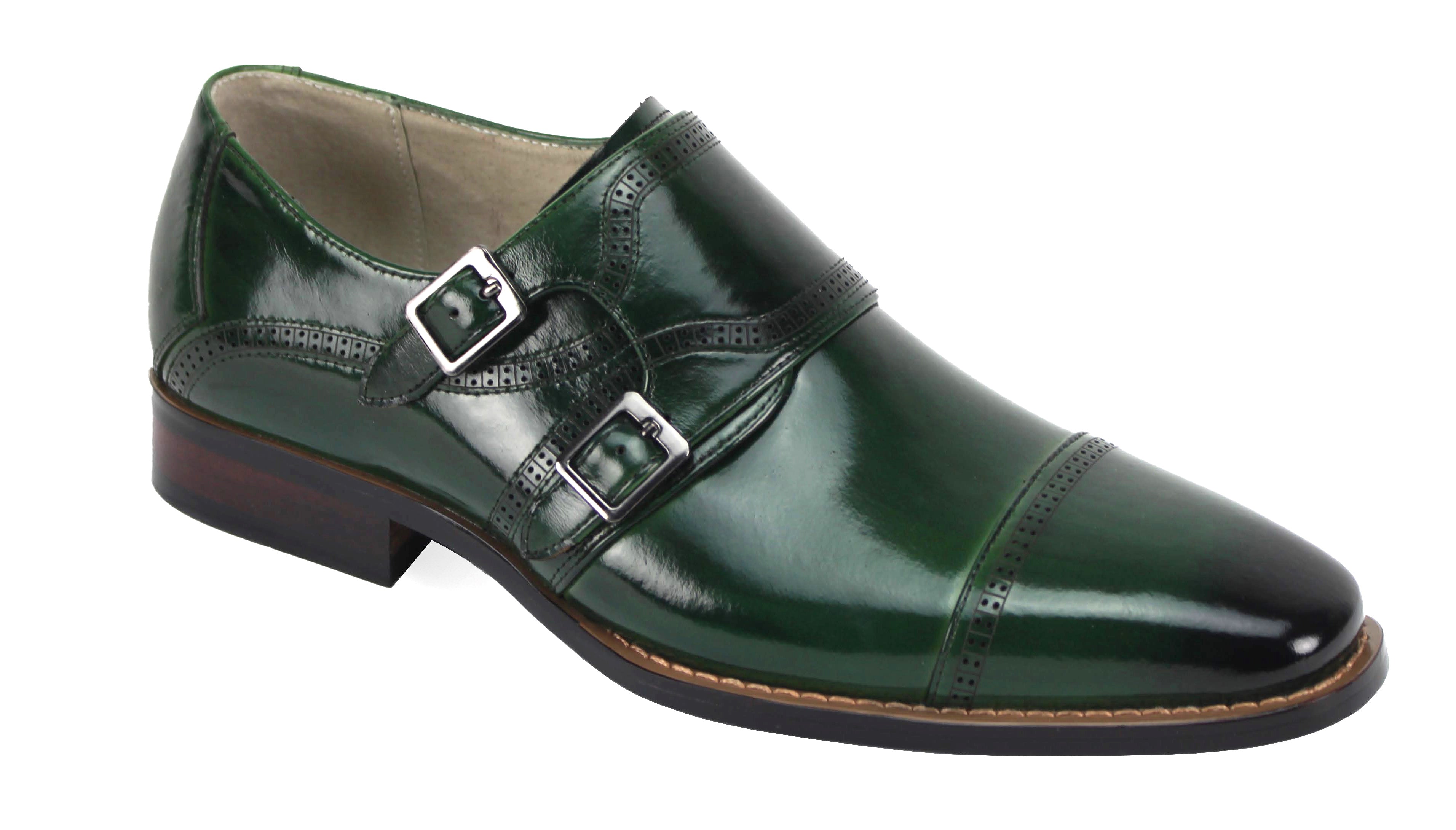 Giovanni Noel Green Leather Shoes