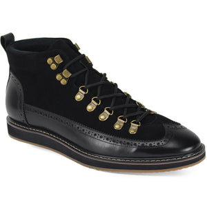 Giovanni Nelson Black Leather Shoes