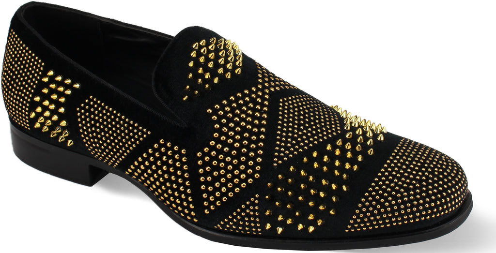 After Midnight Exclusive Ozzy Black/Gold Dress Shoes