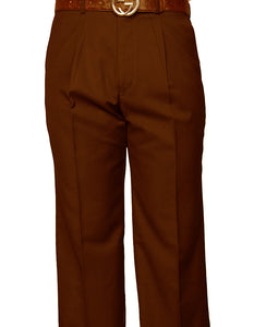 STATEMENT CLOTHING | ﻿REGULAR FIT PLEATED PANTS PA-200A-COPPER