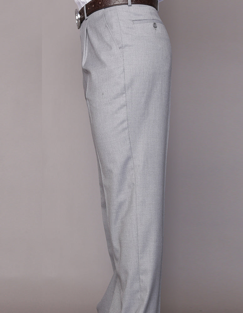 STATEMENT CLOTHING | ﻿REGULAR FIT PLEATED PANTS PA-200A-GRAY