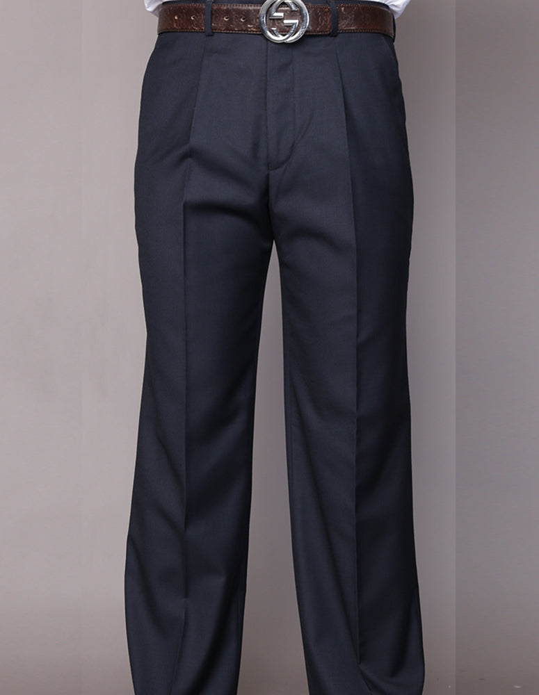 STATEMENT CLOTHING | ﻿REGULAR FIT PLEATED PANTS PA-200A-NAVY