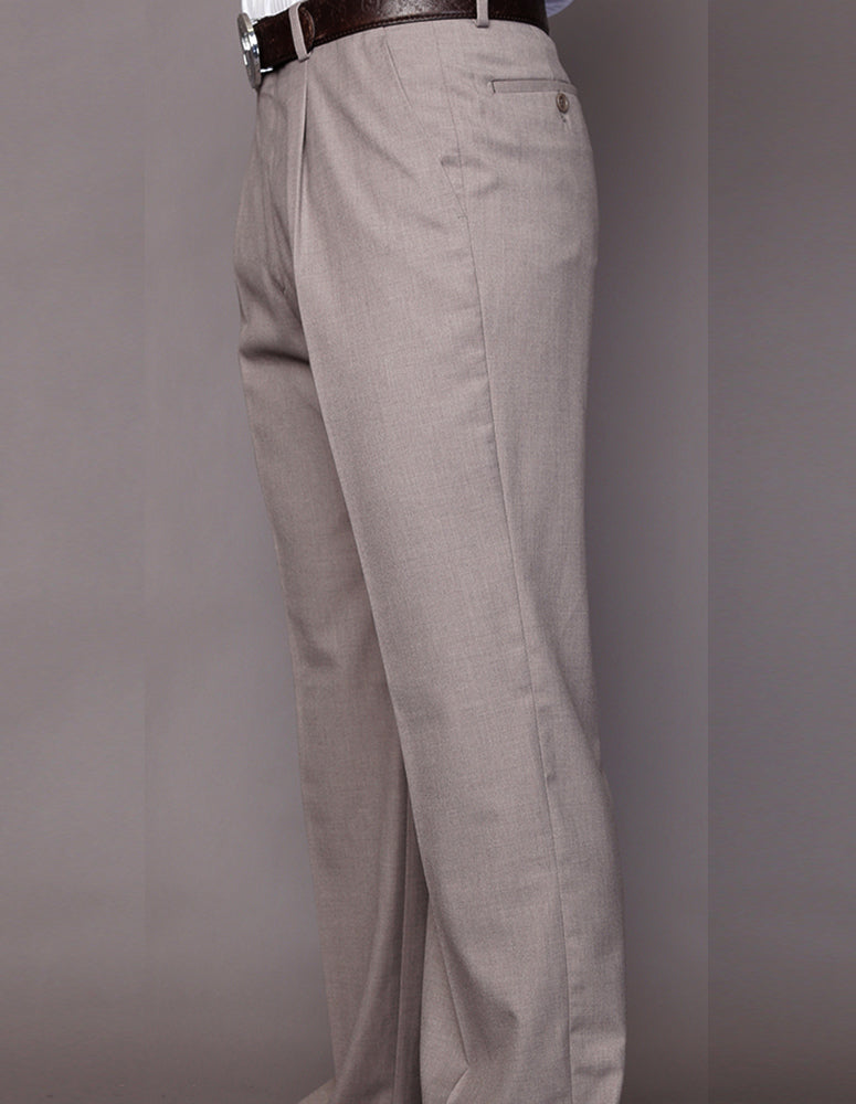 STATEMENT CLOTHING | ﻿REGULAR FIT PLEATED PANTS PA-200A-TAN