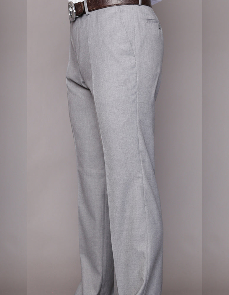 STATEMENT CLOTHING | ﻿MODERN FIT SOLID COLOR PANTS PA-200B-GREY