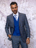 INSOMNIA PARIS-2 3PC Compose Tailored Fit Sapphire Suit