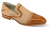 Giovanni Parker Tan Leather Shoes