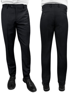 STATEMENT CLOTHING | ﻿SLIM FIT PANTS PL-100-BLACK