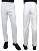 STATEMENT CLOTHING | ﻿SLIM FIT PANTS PL-100-WHITE