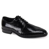 Giovanni Randolf Black Leather Shoes
