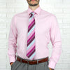 ARTURO Slim Fit Long Sleeve Pink Dress Shirt