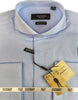 STATEMENT CLOTHING | ﻿COTTON SPREAD COLLAR DRESS SHIRT SP-100-BLUE